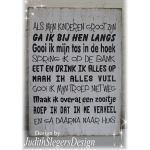 Tekstbord Als mijn kinderen...